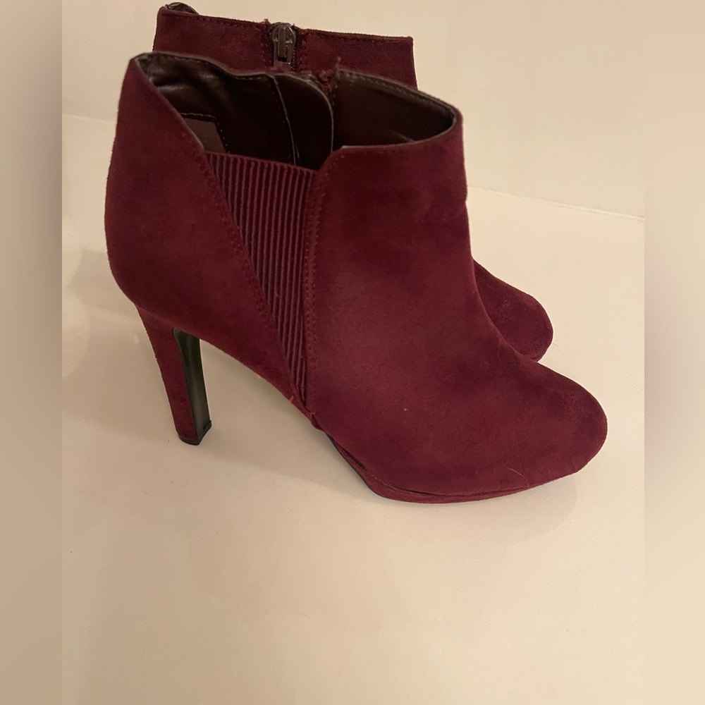 Impo ankle booties-burgundy
